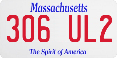 MA license plate 306UL2