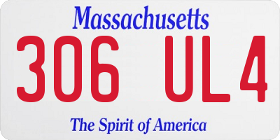 MA license plate 306UL4