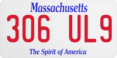 MA license plate 306UL9