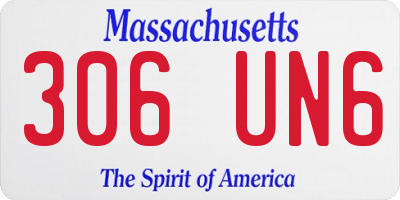 MA license plate 306UN6