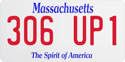 MA license plate 306UP1