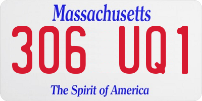 MA license plate 306UQ1