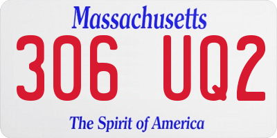 MA license plate 306UQ2