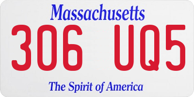 MA license plate 306UQ5