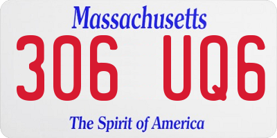 MA license plate 306UQ6