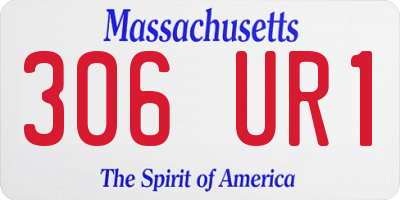 MA license plate 306UR1