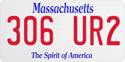 MA license plate 306UR2