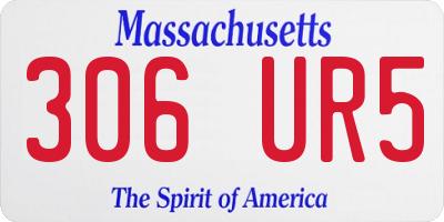 MA license plate 306UR5