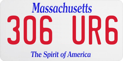 MA license plate 306UR6