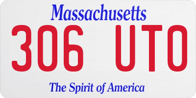 MA license plate 306UT0
