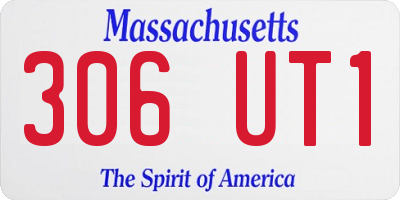 MA license plate 306UT1