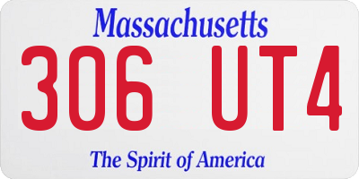 MA license plate 306UT4