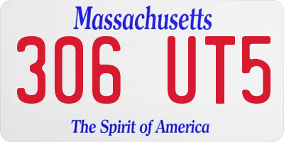 MA license plate 306UT5