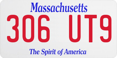MA license plate 306UT9