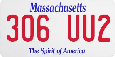 MA license plate 306UU2