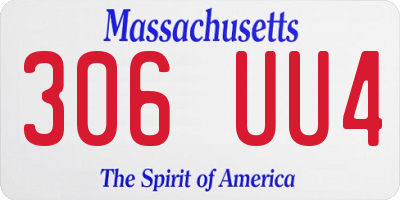 MA license plate 306UU4