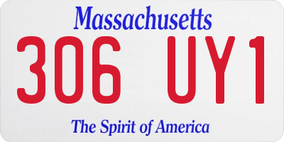 MA license plate 306UY1