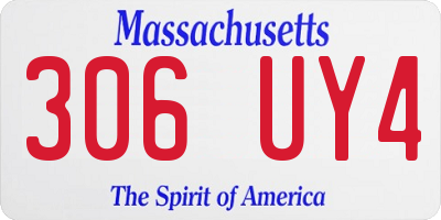 MA license plate 306UY4