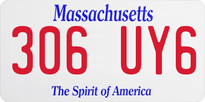 MA license plate 306UY6