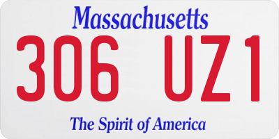 MA license plate 306UZ1