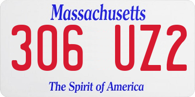 MA license plate 306UZ2