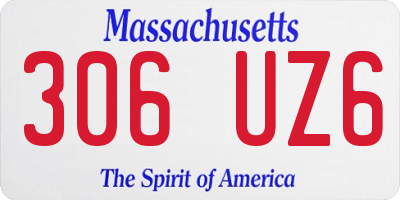 MA license plate 306UZ6
