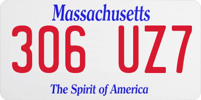 MA license plate 306UZ7