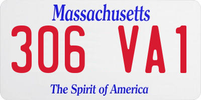 MA license plate 306VA1