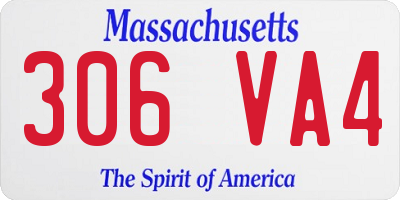 MA license plate 306VA4