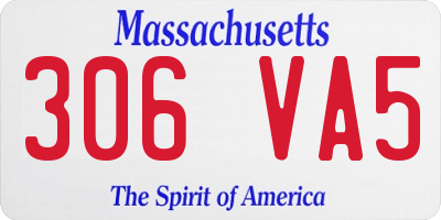 MA license plate 306VA5