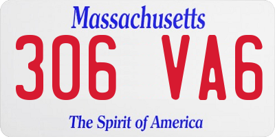 MA license plate 306VA6