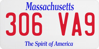MA license plate 306VA9
