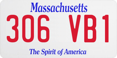 MA license plate 306VB1