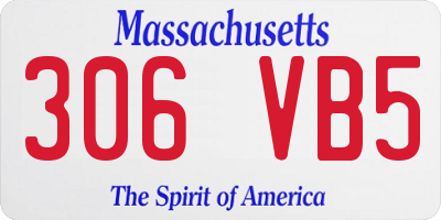 MA license plate 306VB5