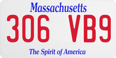 MA license plate 306VB9