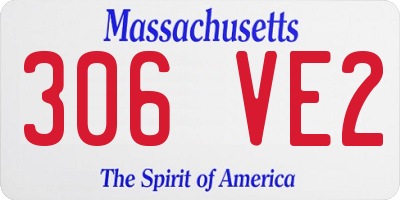 MA license plate 306VE2