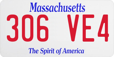 MA license plate 306VE4