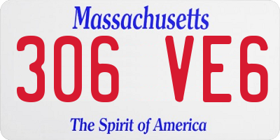 MA license plate 306VE6