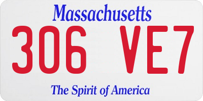 MA license plate 306VE7