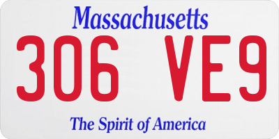 MA license plate 306VE9