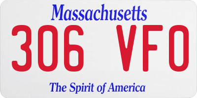 MA license plate 306VF0