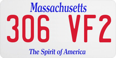 MA license plate 306VF2