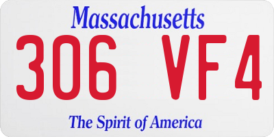 MA license plate 306VF4