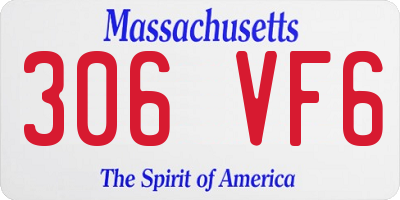 MA license plate 306VF6