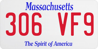 MA license plate 306VF9