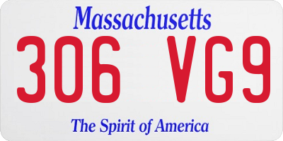 MA license plate 306VG9