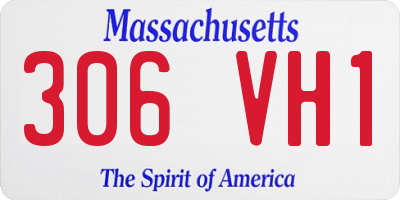 MA license plate 306VH1