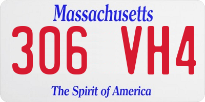 MA license plate 306VH4