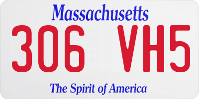 MA license plate 306VH5