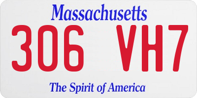 MA license plate 306VH7